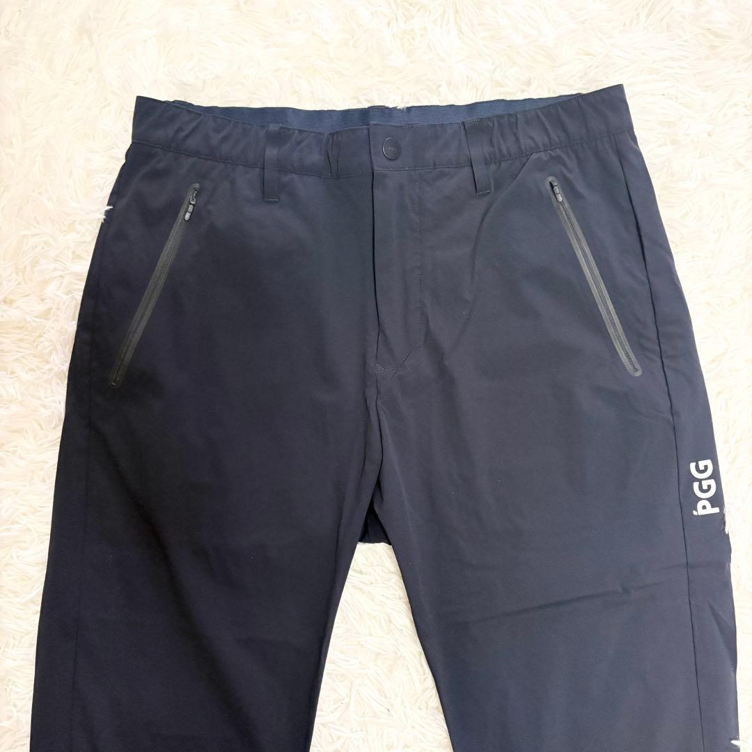 極美品 PGG パーリーゲイツ セットアップ ストレッチ ネイビー サイズ5 L