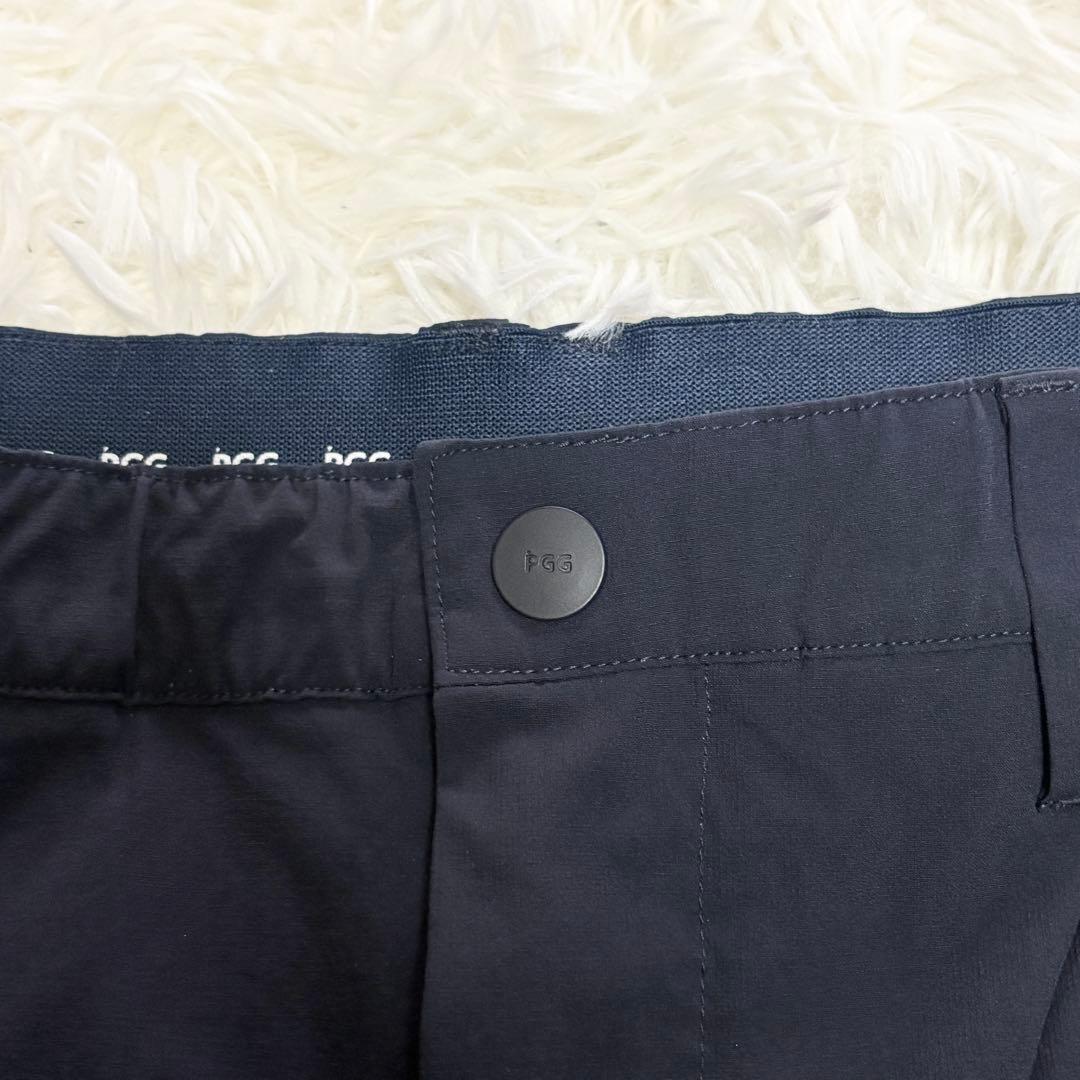 極美品 PGG パーリーゲイツ セットアップ ストレッチ ネイビー サイズ5 L