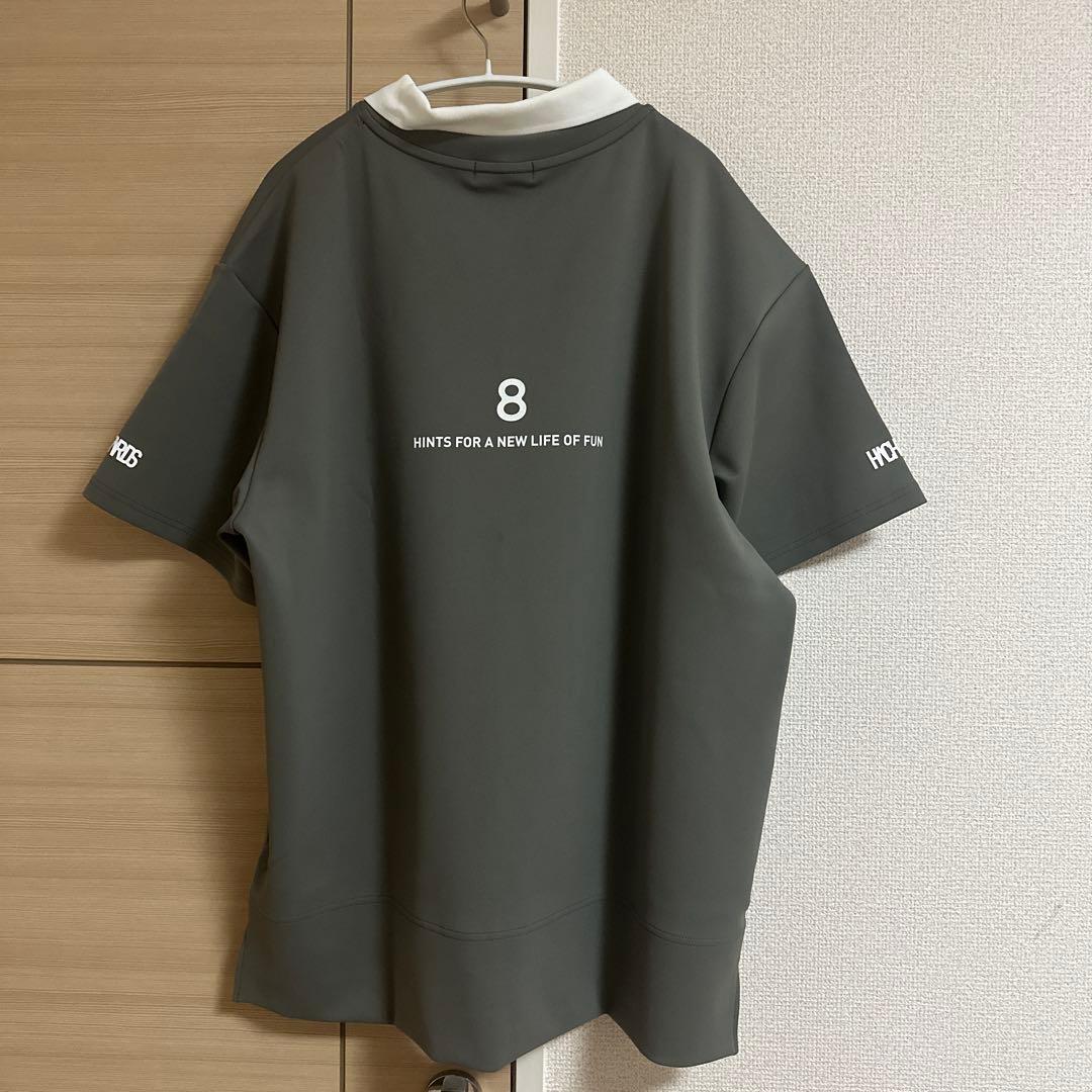 8 YARDS 襟付きプルオーバー☆モカグレー☆XL☆新品未使用☆