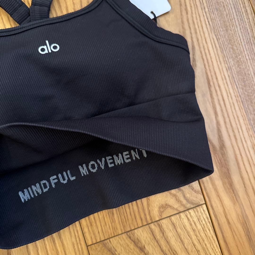 ALO Yoga アロヨガ　タンクトップ　スポーツブラ　ヨガウェア　XS 黒