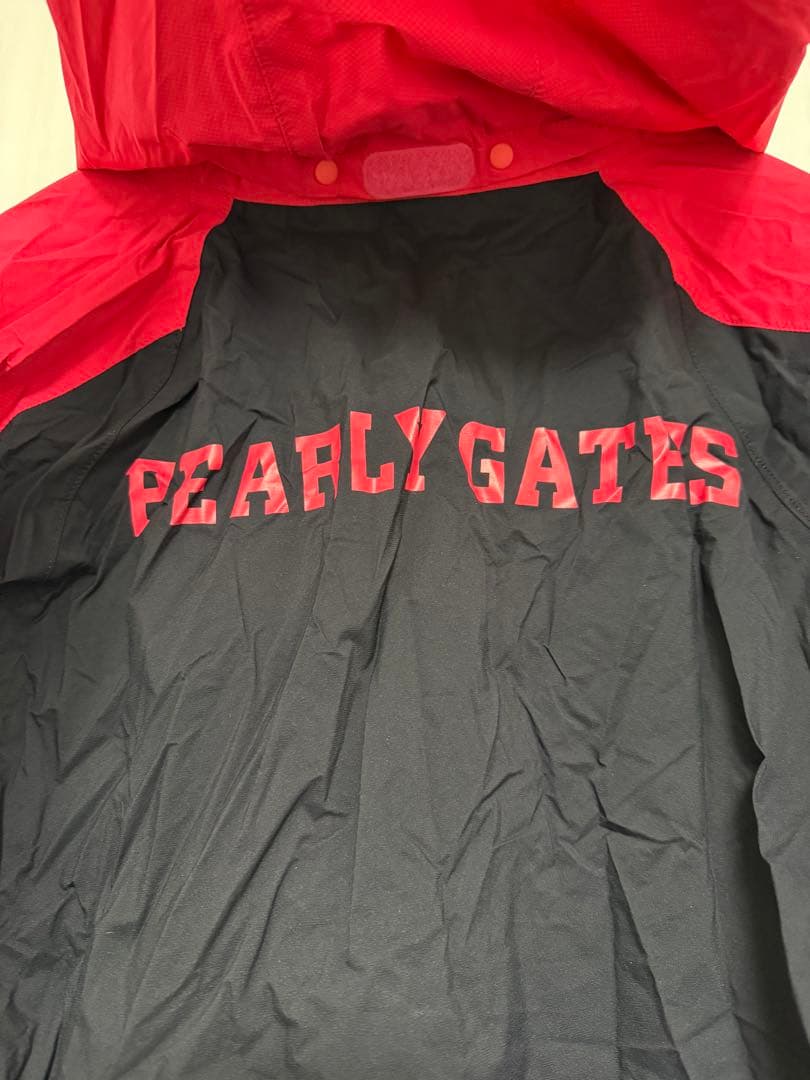 PEARLY GATES レインウェア レッド/ブラック