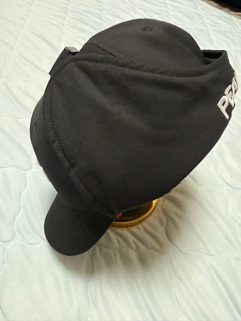 PEARLY GATES黒キャップ ポリエステル製