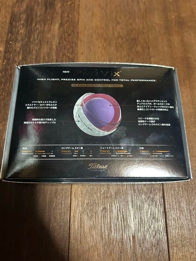 【新品未使用】Titelist タイトリストPROV1X ゴルフボール