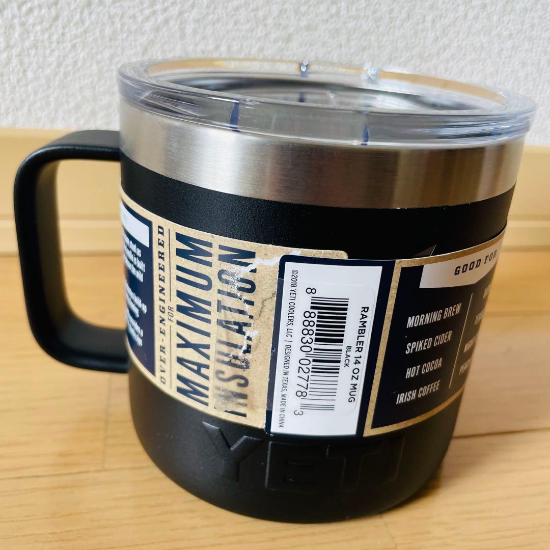ほぼ未使用YETI Rambler 14 oz Mug ブラック　414ml