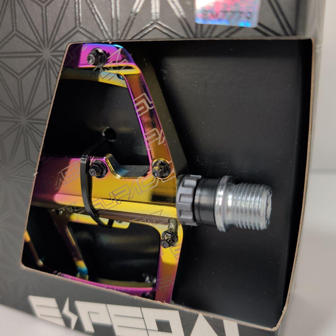 新品未開封 スパカズ ePEDALS オイルスリック フラットペダル