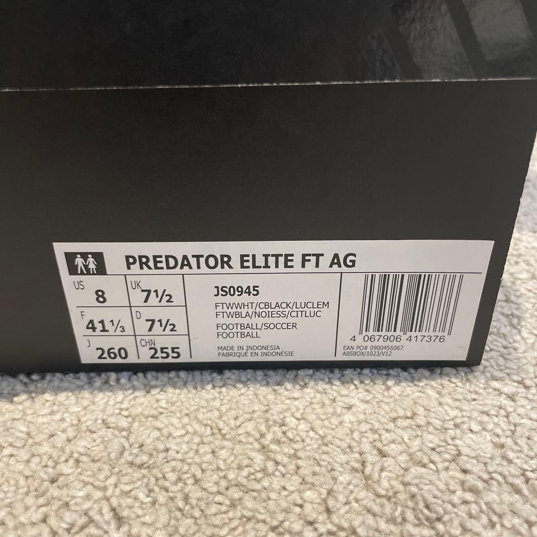adidas Predator Elite FT AG 26.0センチ