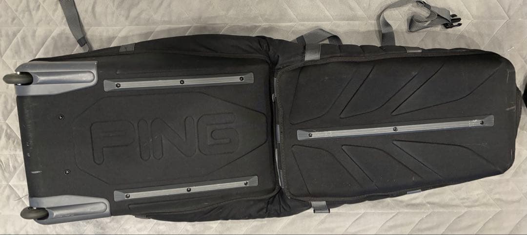 PING ゴルフ ハードトラベルケース ブラック　キャスター付き　収納袋付き