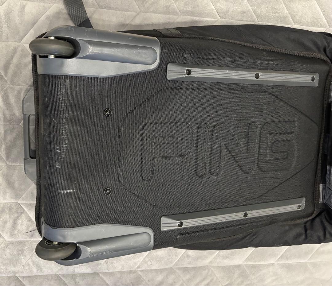 PING ゴルフ ハードトラベルケース ブラック　キャスター付き　収納袋付き
