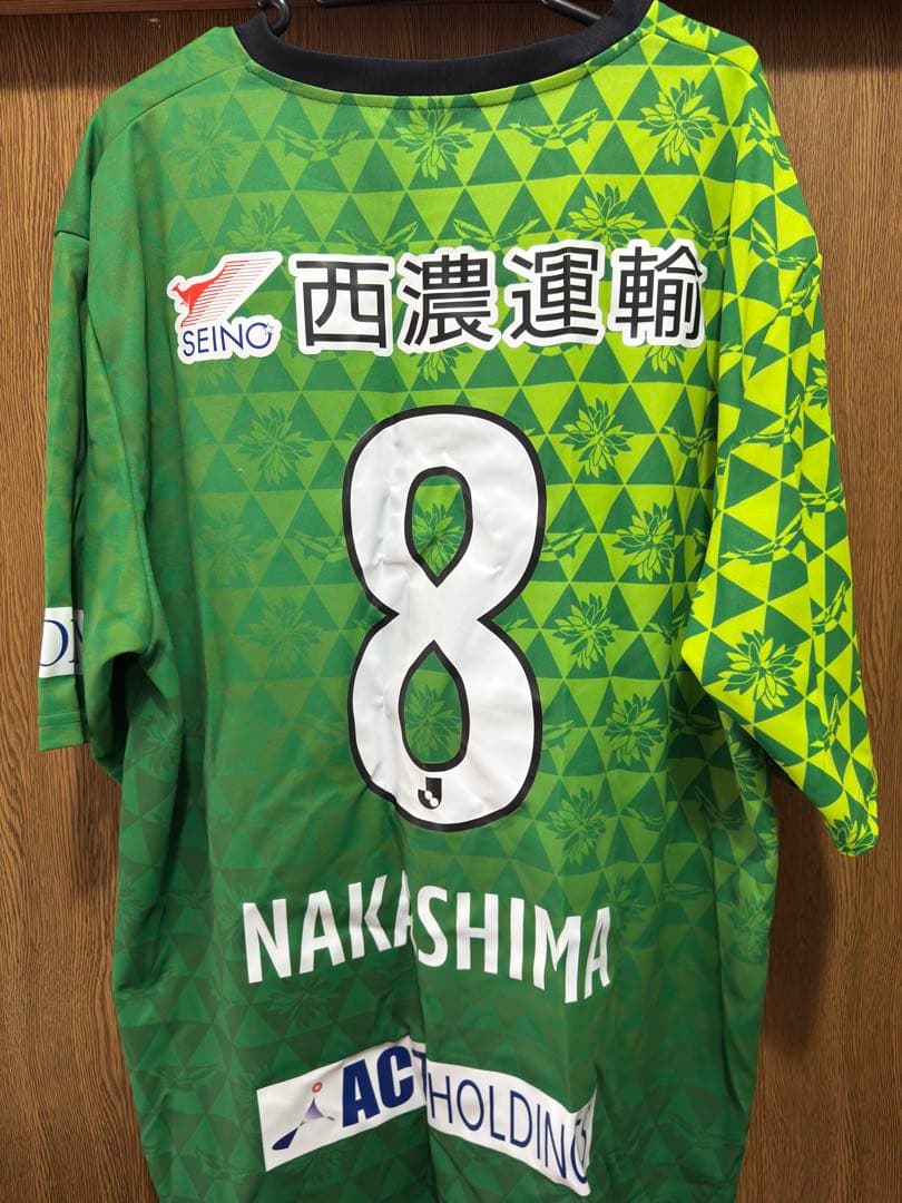 【希少サイズ】FC岐阜中島賢星 8 オーセンティックユニフォーム 5L