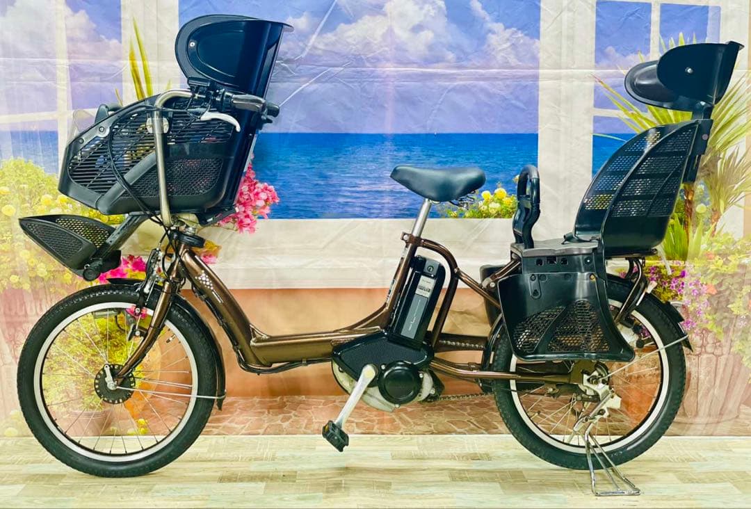 Y1767超特価！アンジェリーノ⭐️ブリヂストン子供乗せ電動アシスト自転車