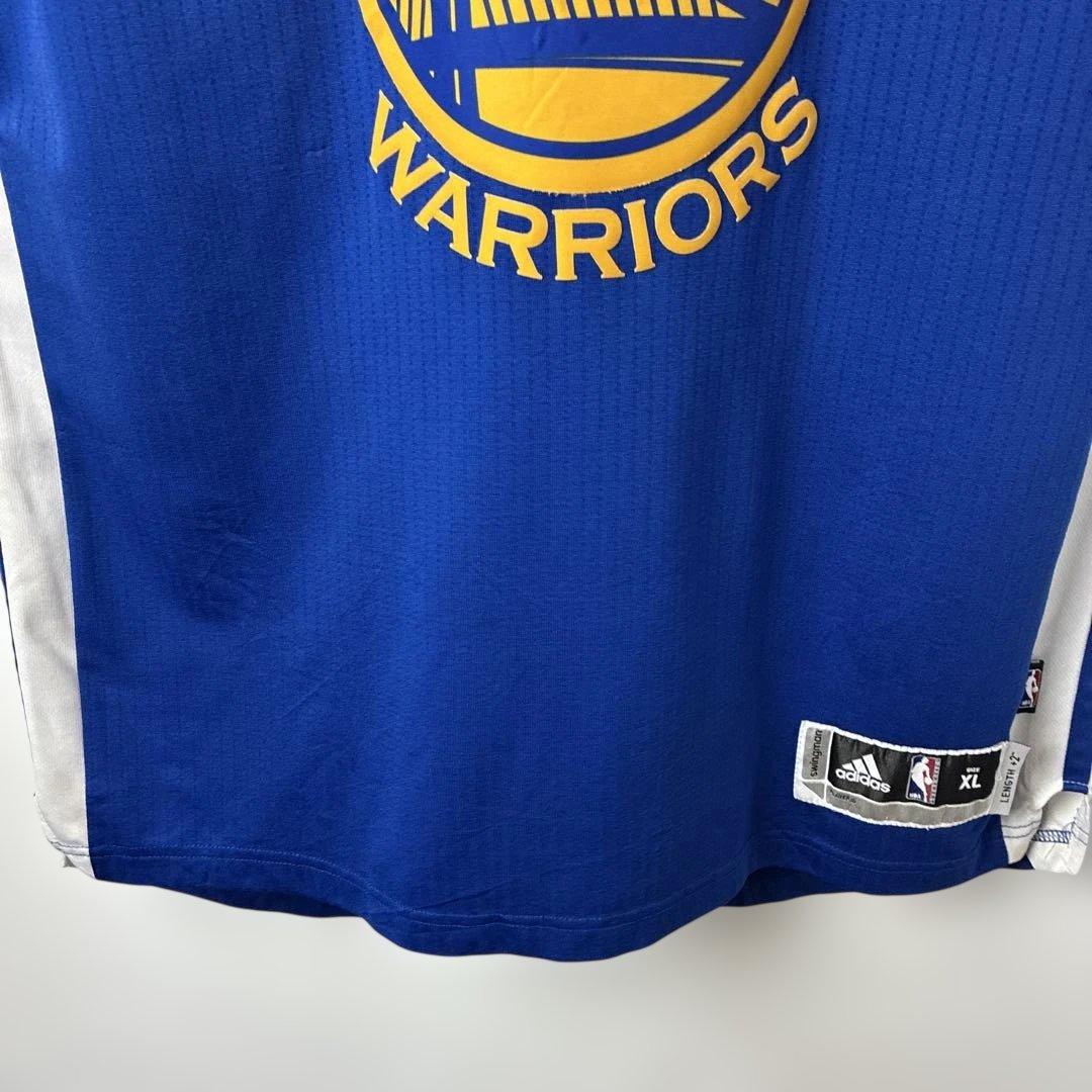 ゲームシャツ　バスケユニフォーム　アディダス　NBA ウォリアーズ　カリー　青