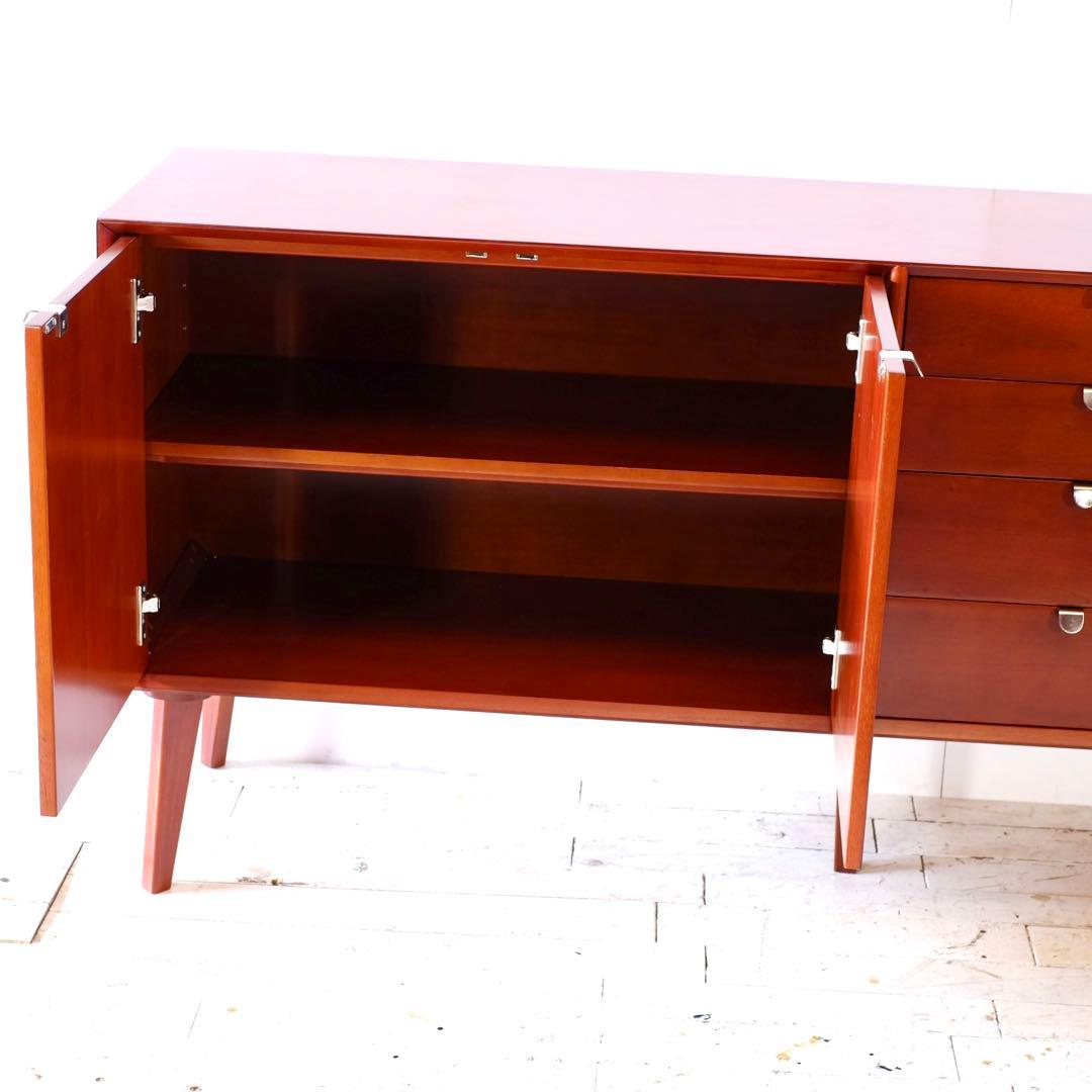 G 新品 160cm リビングボード キャビネット 北欧 ホテル仕様 収納