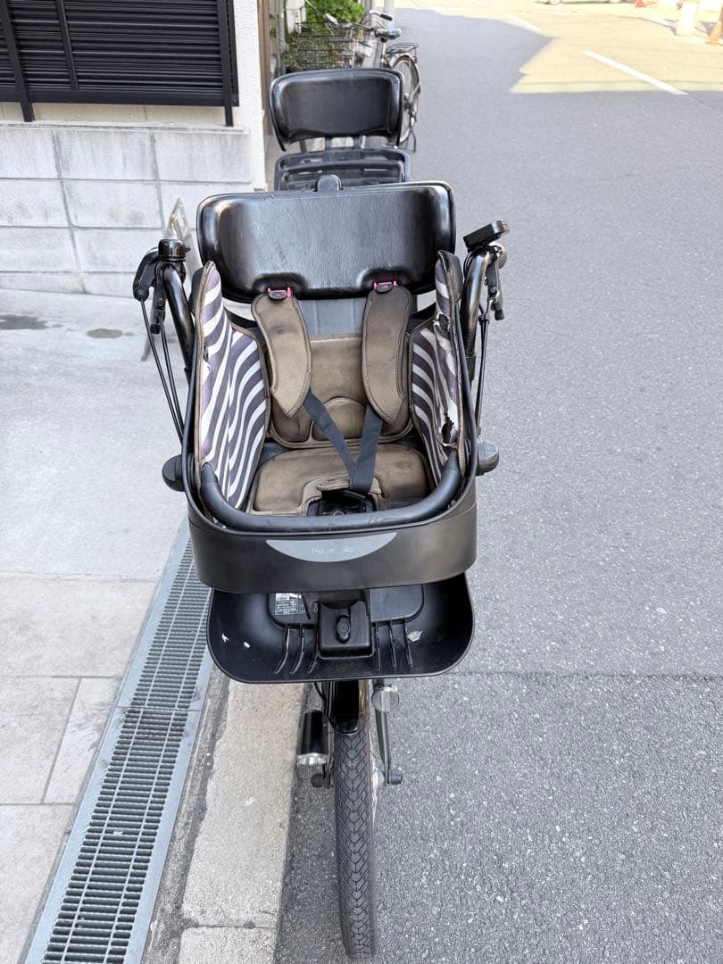 子供乗せ　パナソニック　電動アシスト自転車 チャイルドシート付き ダークグリーン