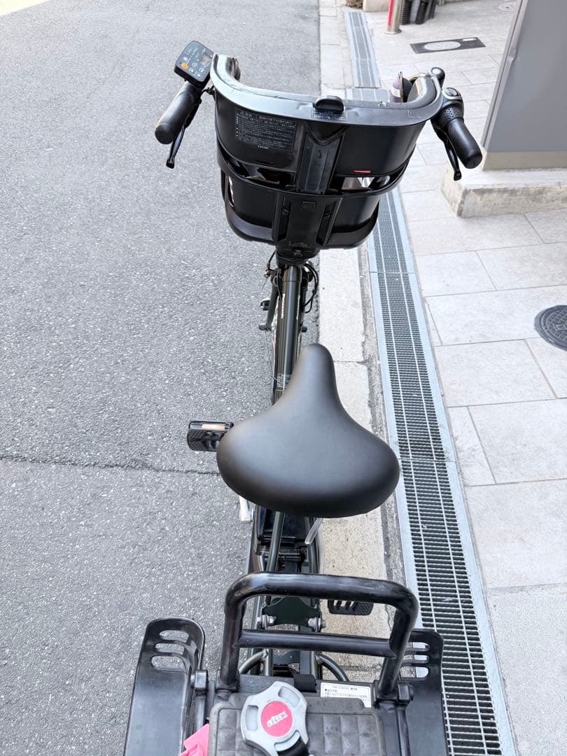 子供乗せ　パナソニック　電動アシスト自転車 チャイルドシート付き ダークグリーン