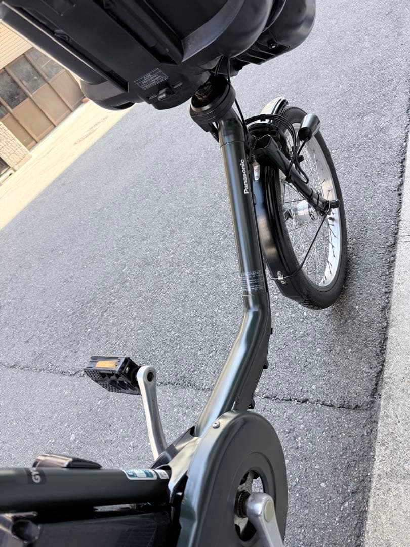 子供乗せ　パナソニック　電動アシスト自転車 チャイルドシート付き ダークグリーン