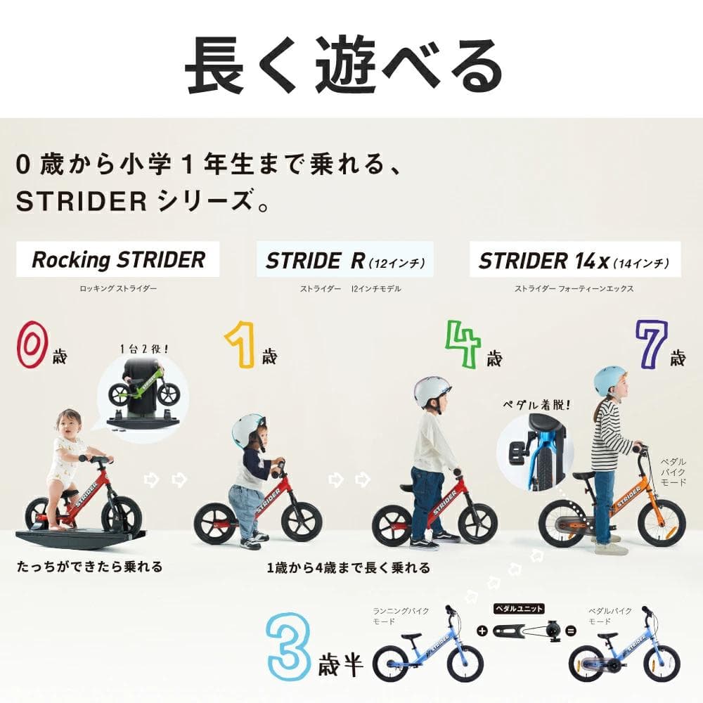 ストライダー プロ パープル ★予備ホイール + 2wayバッグ付★