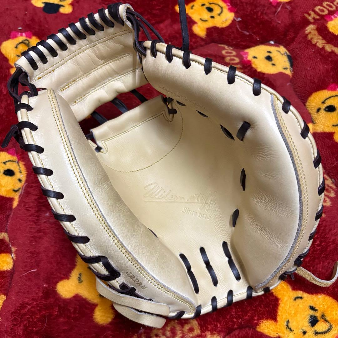 Wilson キャッチャーミット 日本製 キャメル　ウイルソンスタッフ