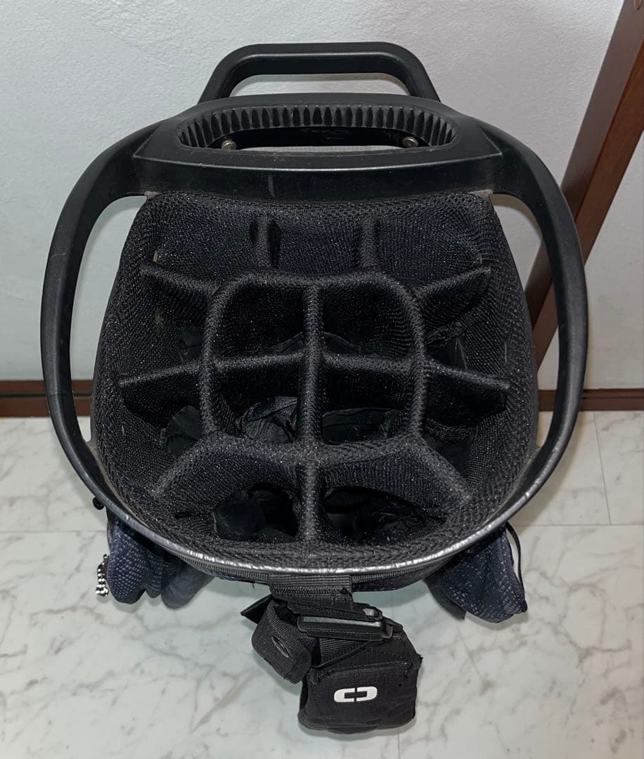OGIO 14分割 キャディバッグ ネイビー、INNOVATIONフードカバー付
