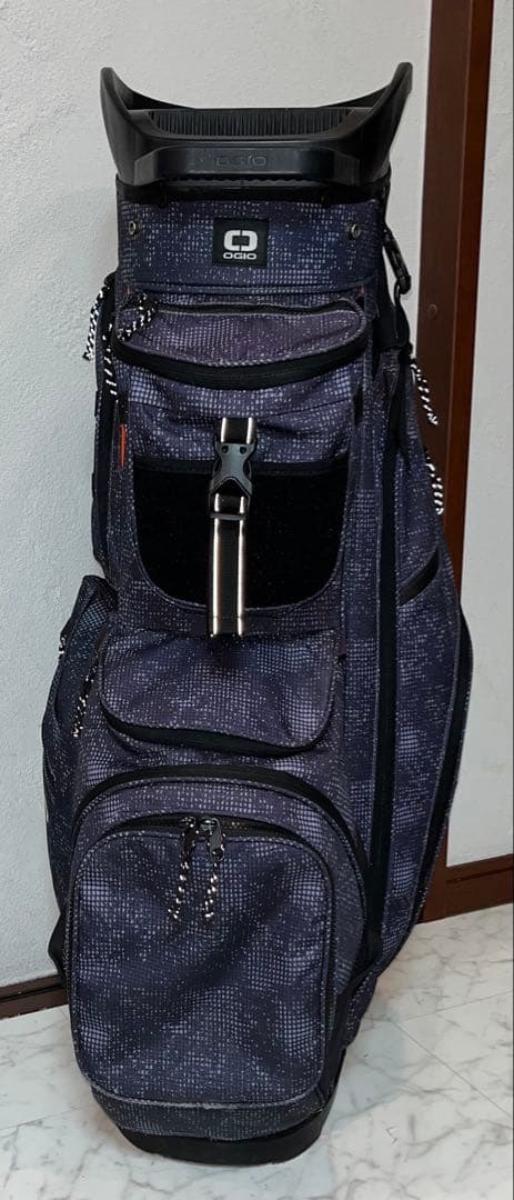 OGIO 14分割 キャディバッグ ネイビー、INNOVATIONフードカバー付