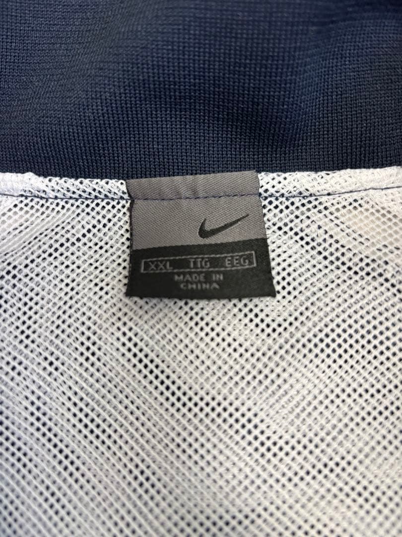 Nike ナイロンセットアップ上下セット ネイビー/ホワイト