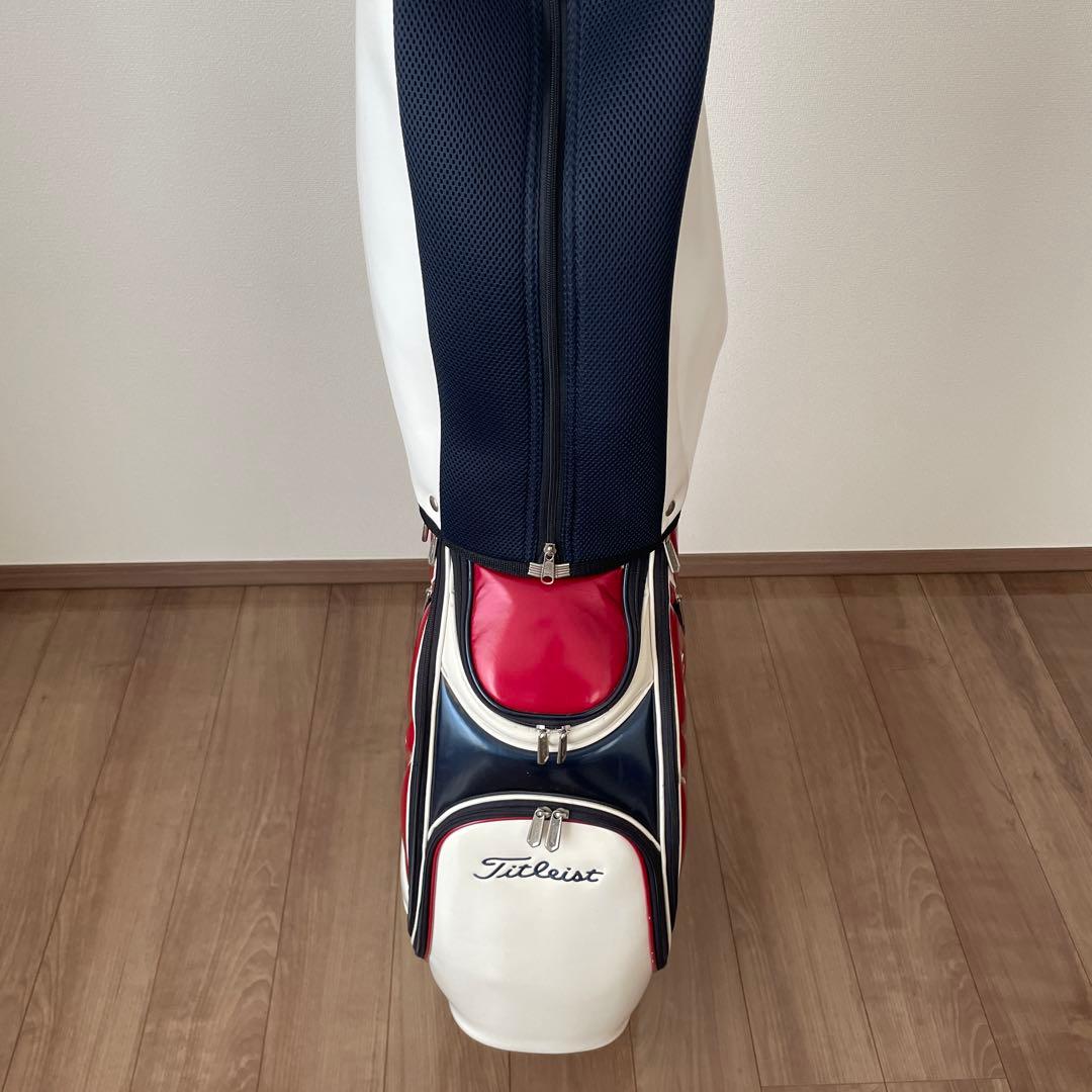 Titleist キャディバッグ ホワイト/レッド/ネイビー