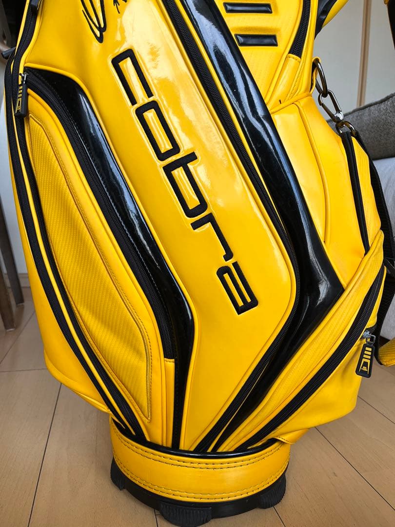 良品！希少コブラ COBRA ツアーカートキャディバッグ　9.5型　イエロー