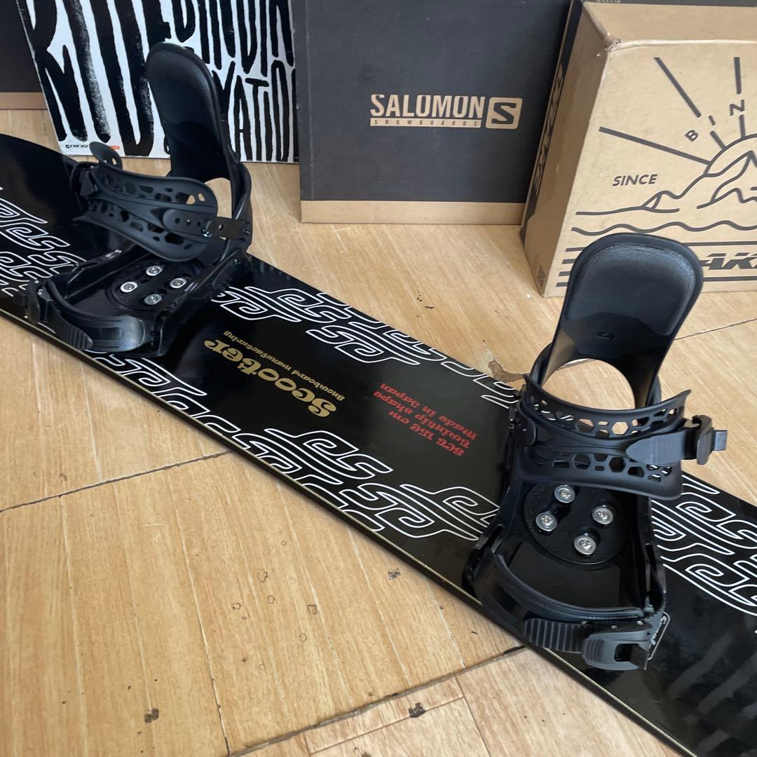 SCOOTER　名作SCT　良質国産スノーボードセットOGASAKA製　バイン付