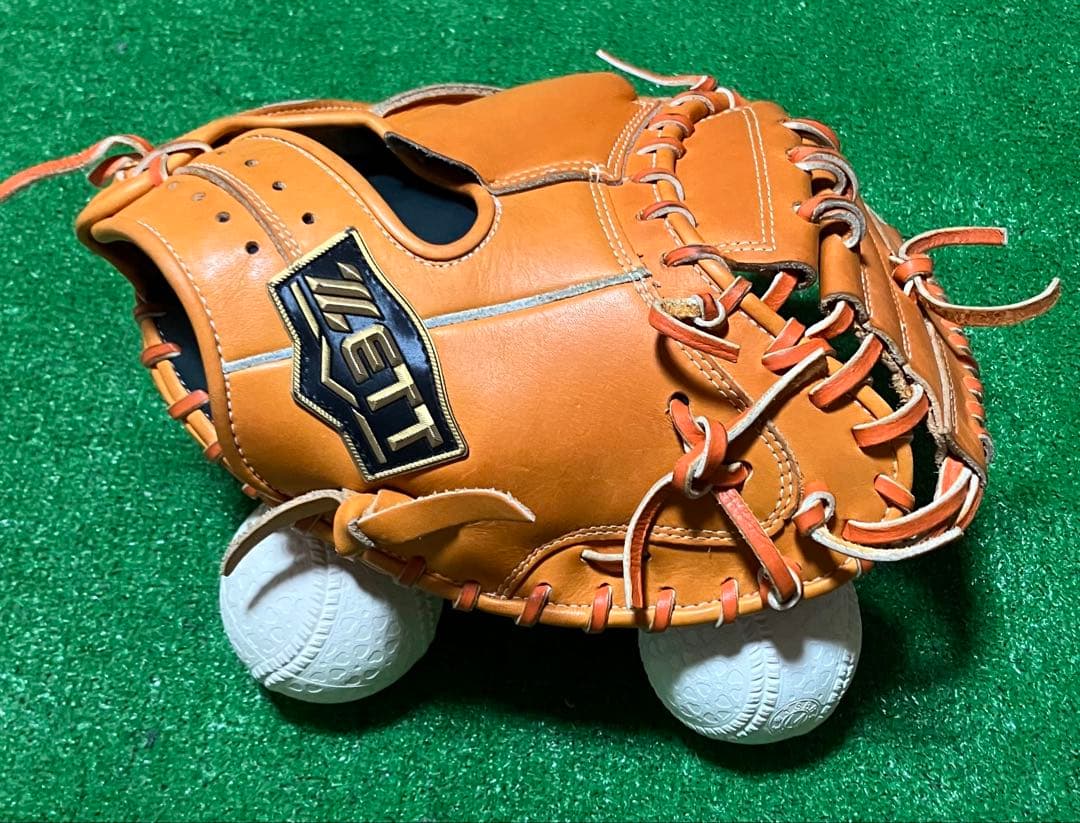 軟式 少年野球 キャッチャーミット ゼット ZETT ネオステイタス オレンジ