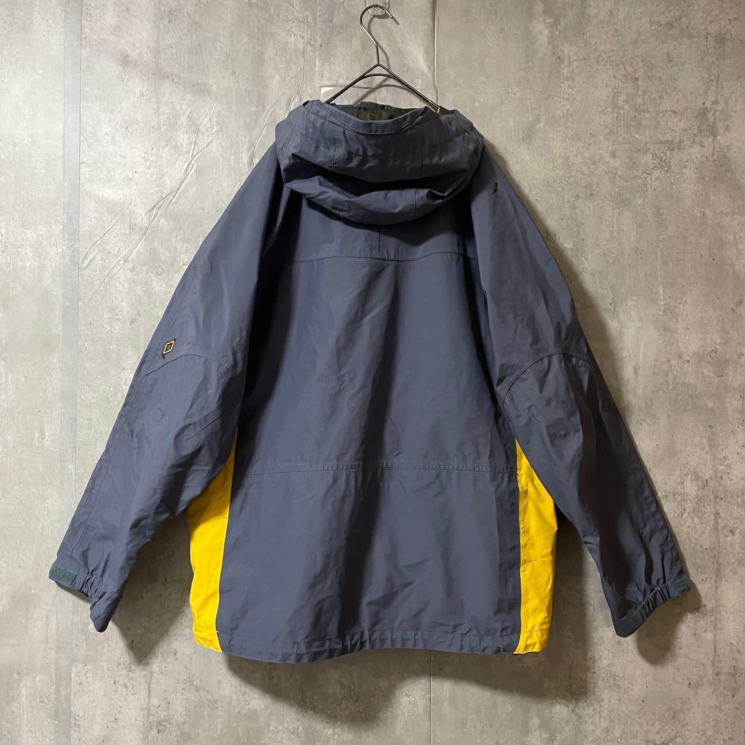Burtonバートンスキーウェアスノーボードジャケットパーカー紺ネイビー黄色希少
