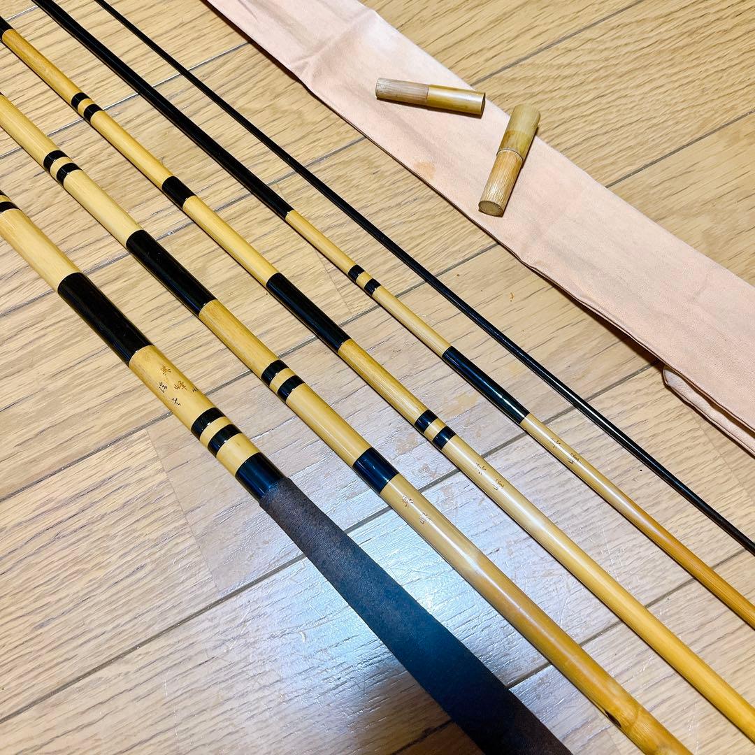 超希少 美品 紀州竹竿 美峰 浮雲 16.4尺 和竿