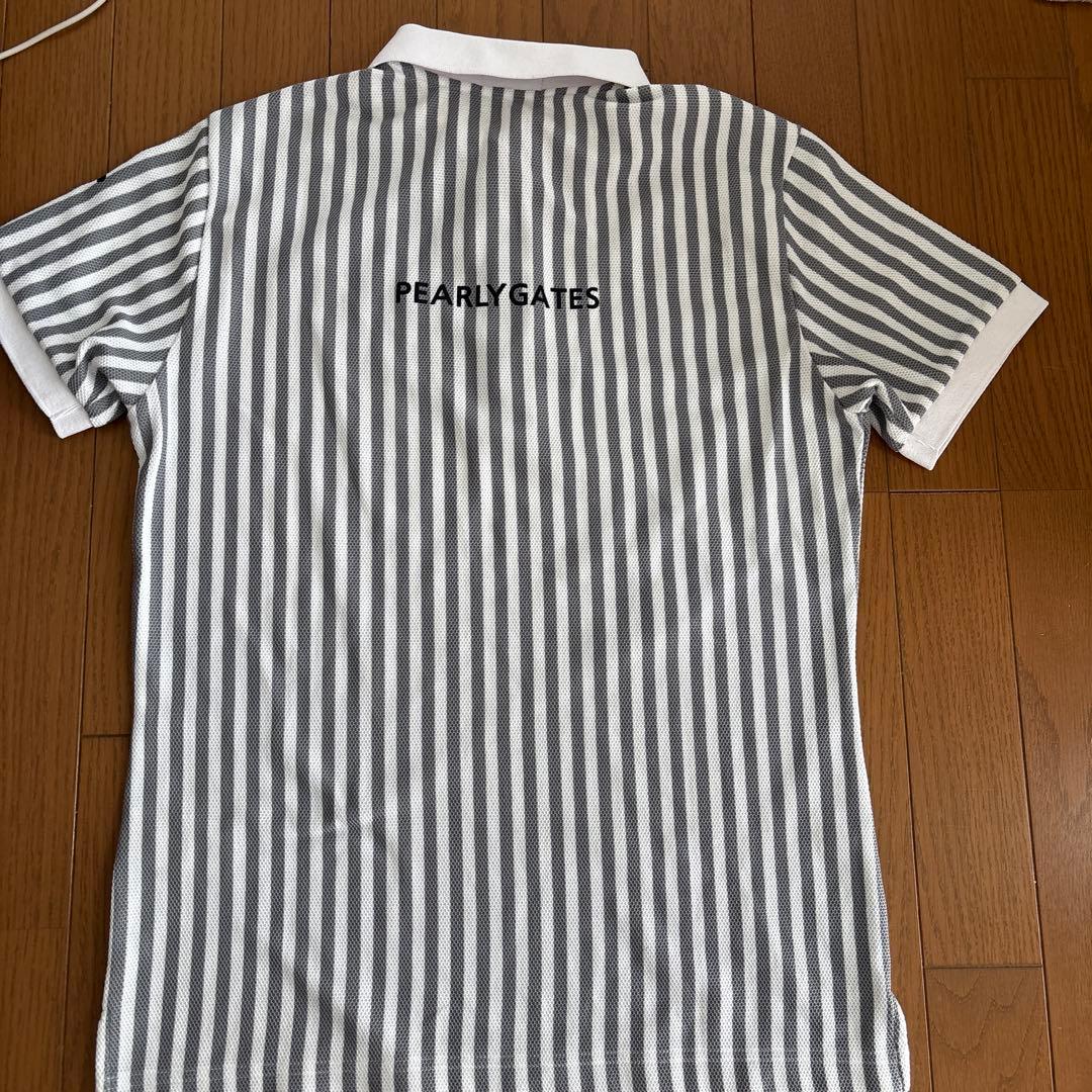 PEARLY GATES ストライプポロシャツ サイズ4