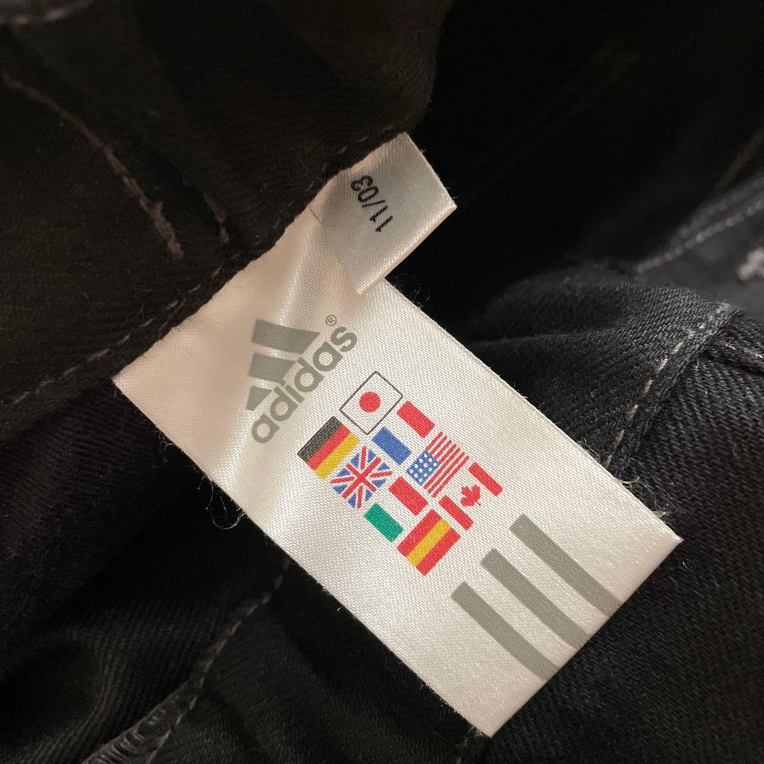 00s！レア！adidas フレア ゴルフパンツ ブラック y2k テック