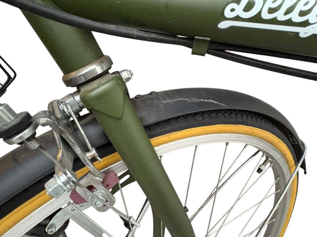 自転車 ベレッグタウン マットグリーン BET76B 外装6段 27インチ