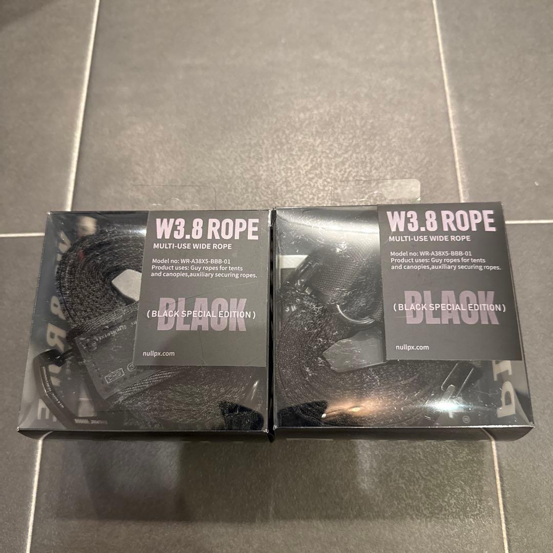 NULLPIXEL W3.8ロープ　Black Edition 2本セット
