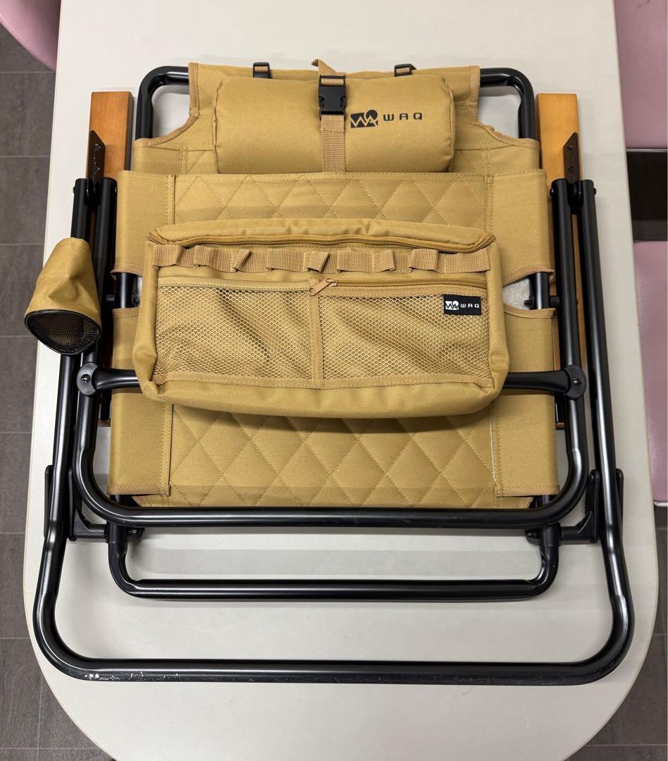 WAQ リクライニングローチェア　タン【美品】