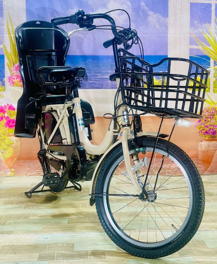 即日発送⭐︎丁寧梱包パスバビー12AH⭐️子供乗せ電動アシスト自転車Y3290