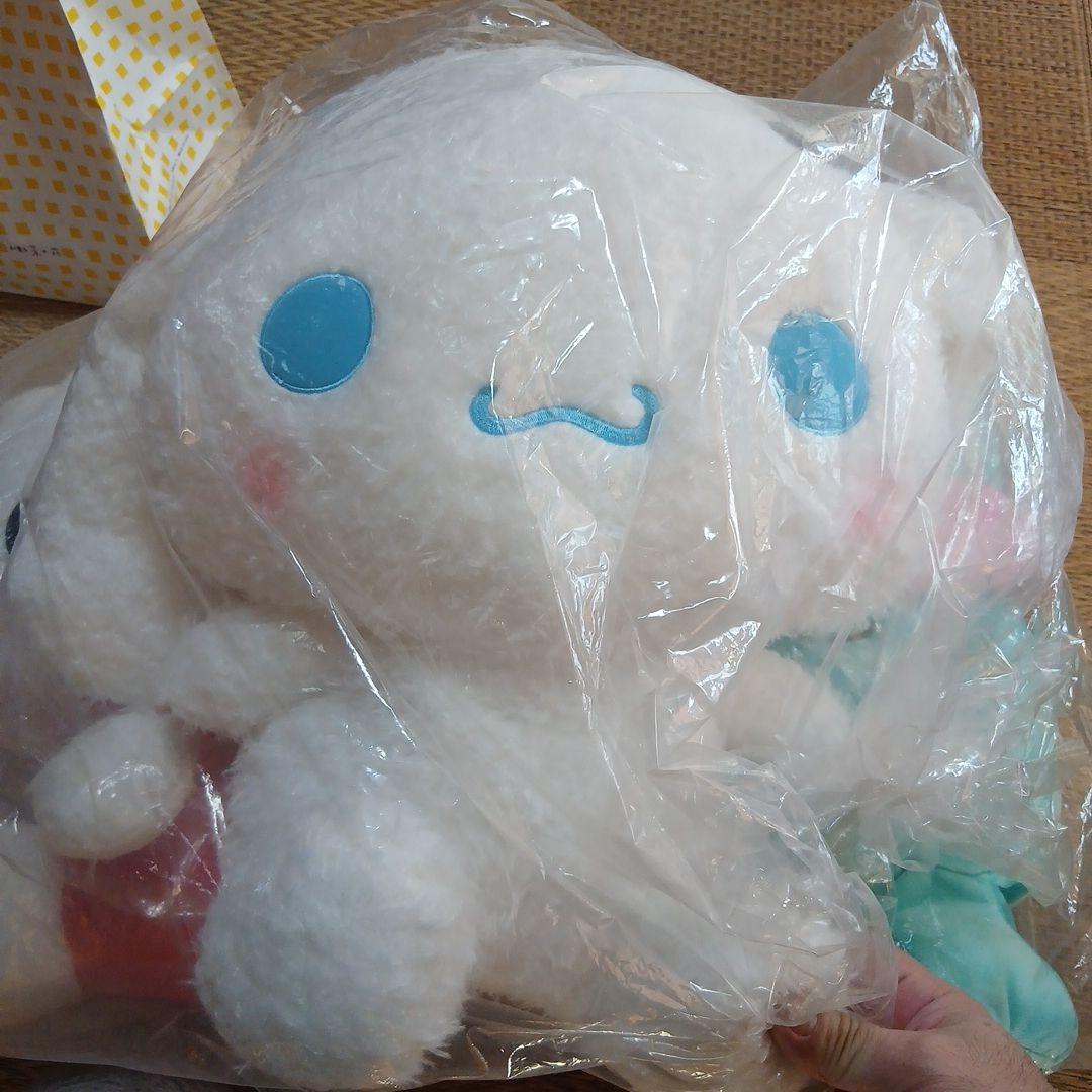 新品３体■サンリオぬいぐるみ特大　キティーちゃん　シナモンロール　ハンギョドン
