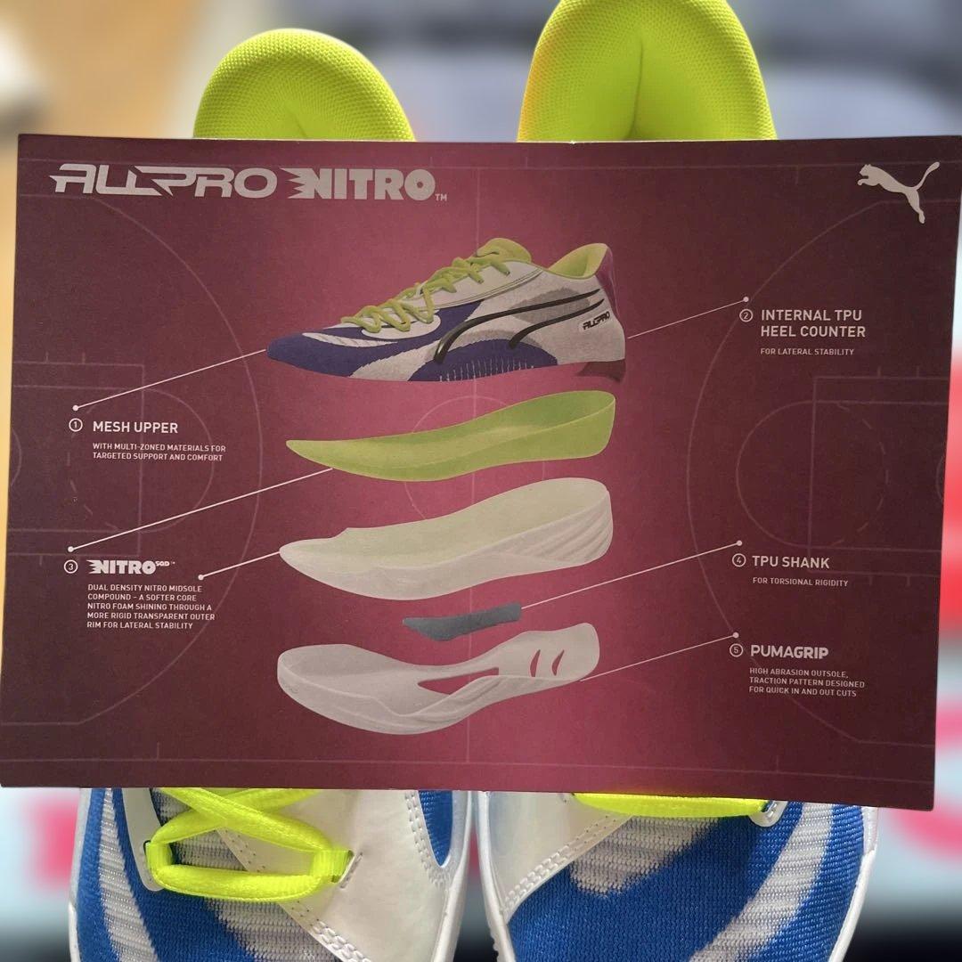 新品タグ付き　Puma ALLPRO NITROバスケットボールシューズ