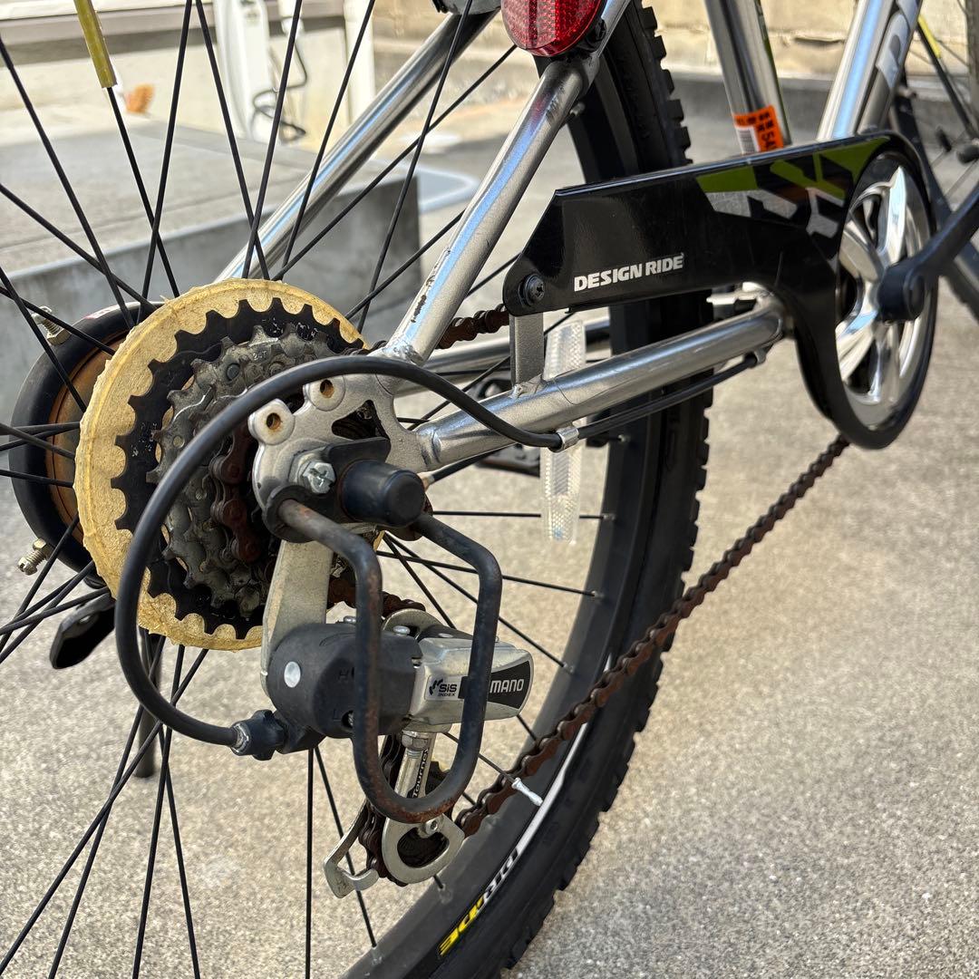 ★ドライド★人気！24インチ　子供用　自転車　変速　シルバー　引き取り限定