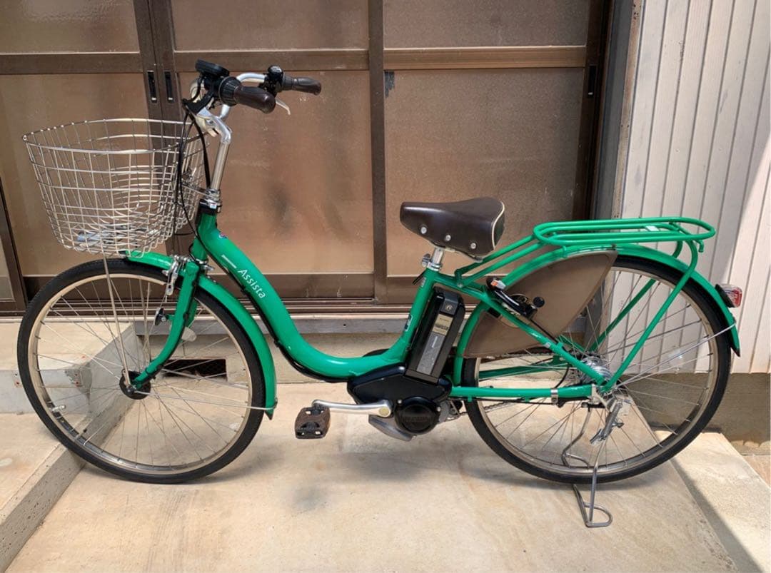 電動自転車　№6966 ブリヂストン アシスタ 26インチ グリーン