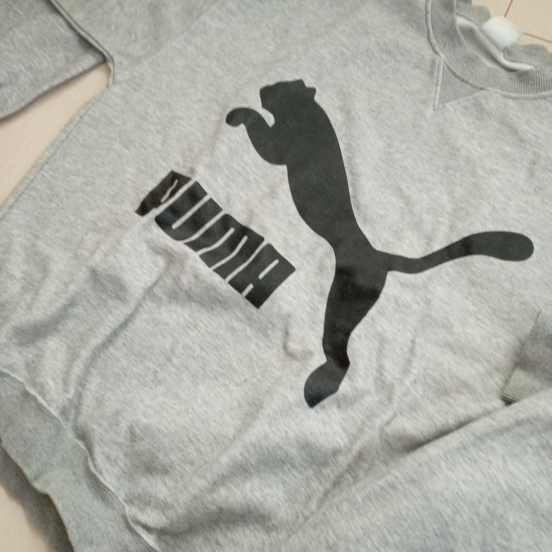 美品!《PUMA》ロゴスウェット上下セット★グレー★LLサイズ★