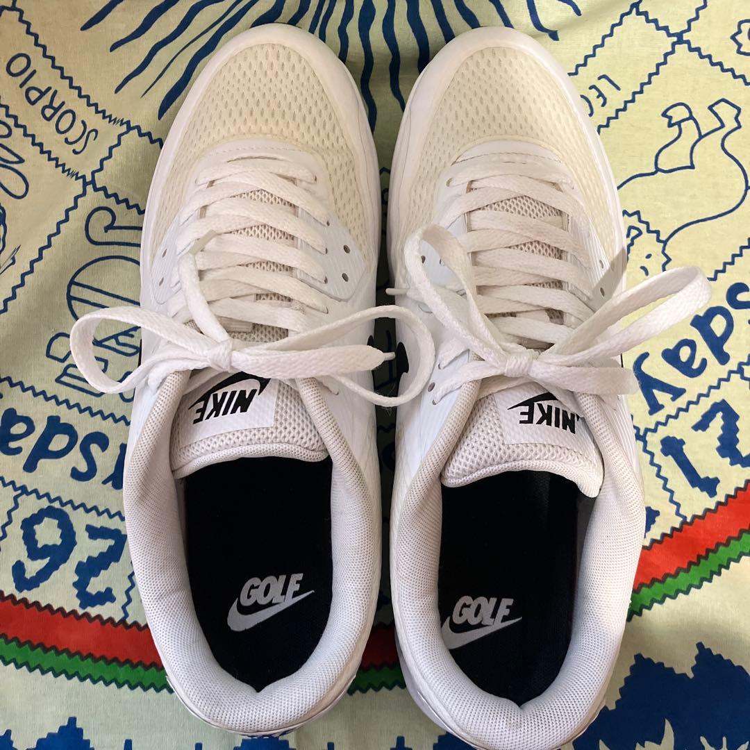 極美品！Nike エアマックス90G ゴルフシューズ　　ホワイト　26cm