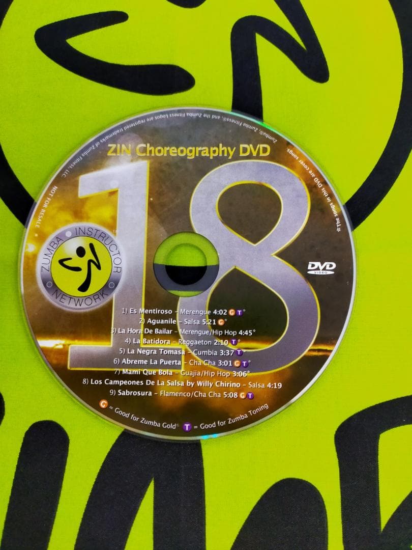 希少！　ZUMBA ズンバ ZIN18 CD & DVD インストラクター専用