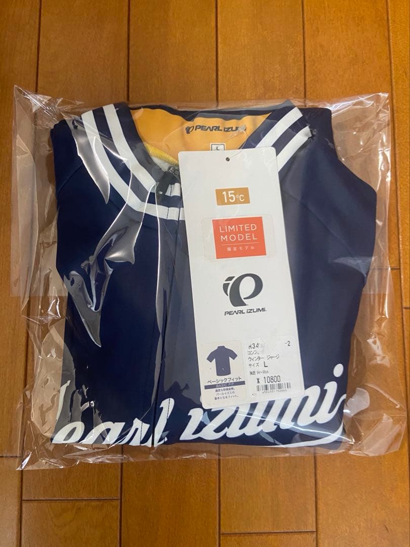 ドジャース風　Pearl Izumi サイクルジャージ Lネイビー 長袖　15°