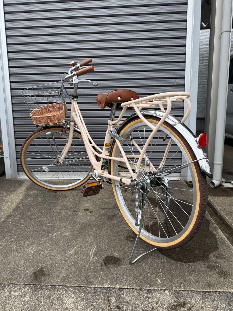 愛知県引き取り　サイクルベースあさひ　22インチ　ベージュ　ガレージ保管品