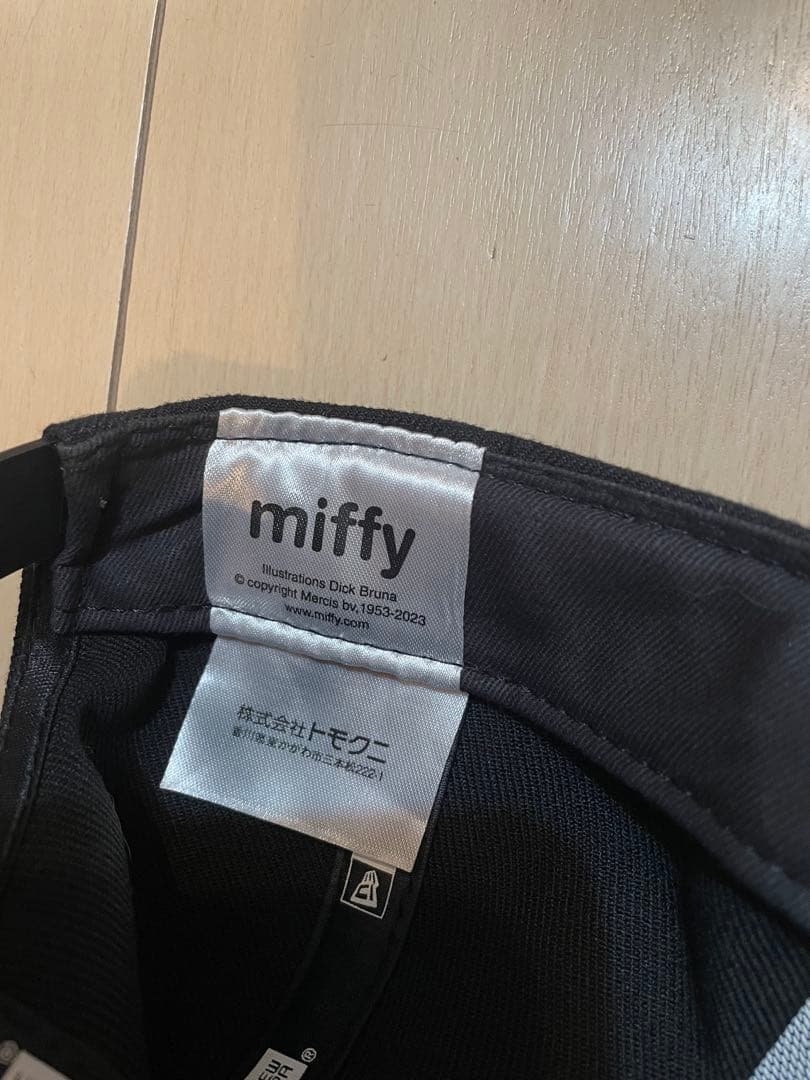 ナ*ェ様 NEW ERA miffy キャップ 黒 アジャスタブル