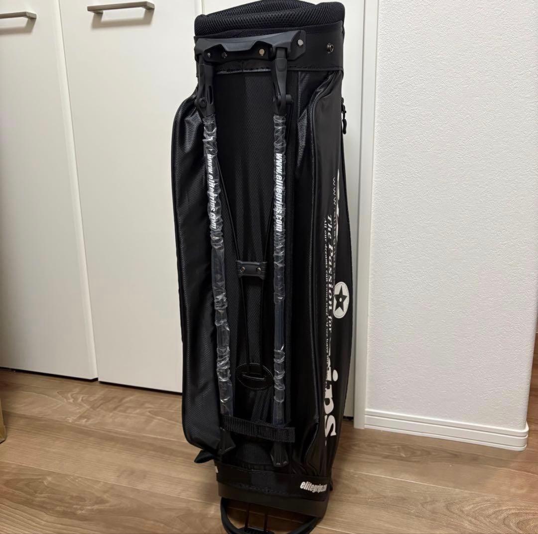 新品未使用品 elite grips ゴルフ 限定 スタンド式キャディバッグ 黒