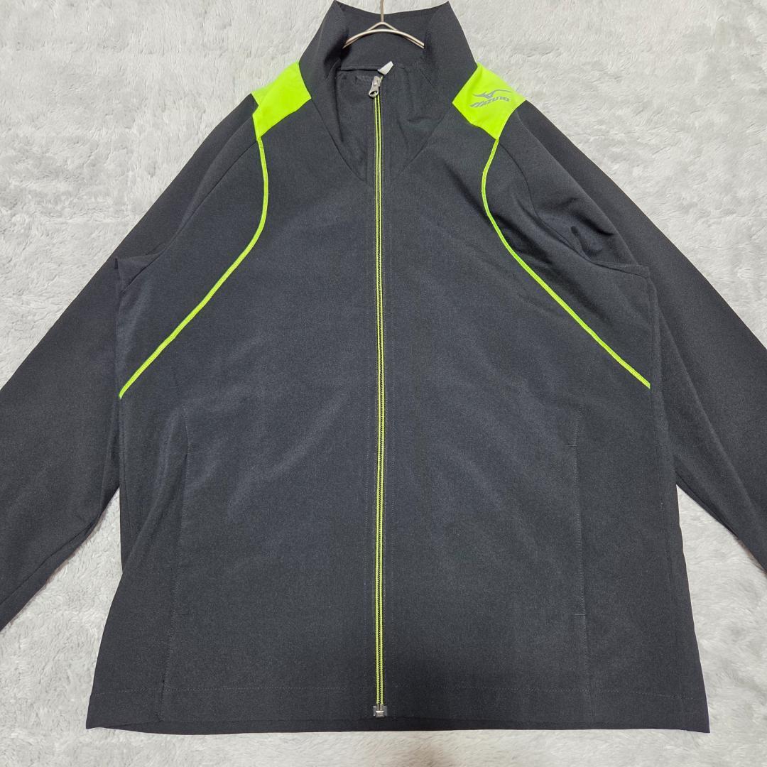 ミズノMizuno ジャージ上下セット Lサイズ ブラック黒　イエロー黄色　美品