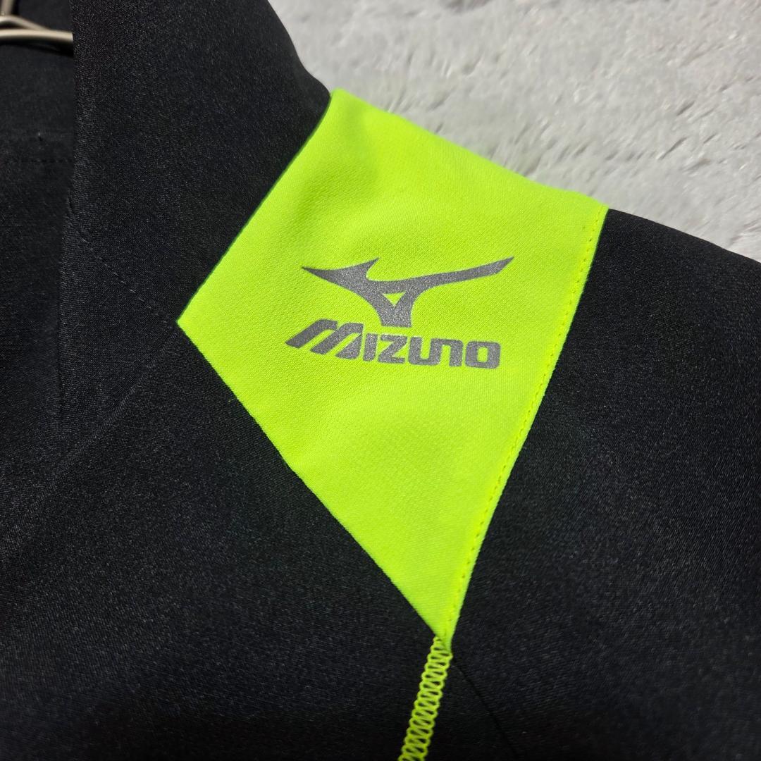 ミズノMizuno ジャージ上下セット Lサイズ ブラック黒　イエロー黄色　美品