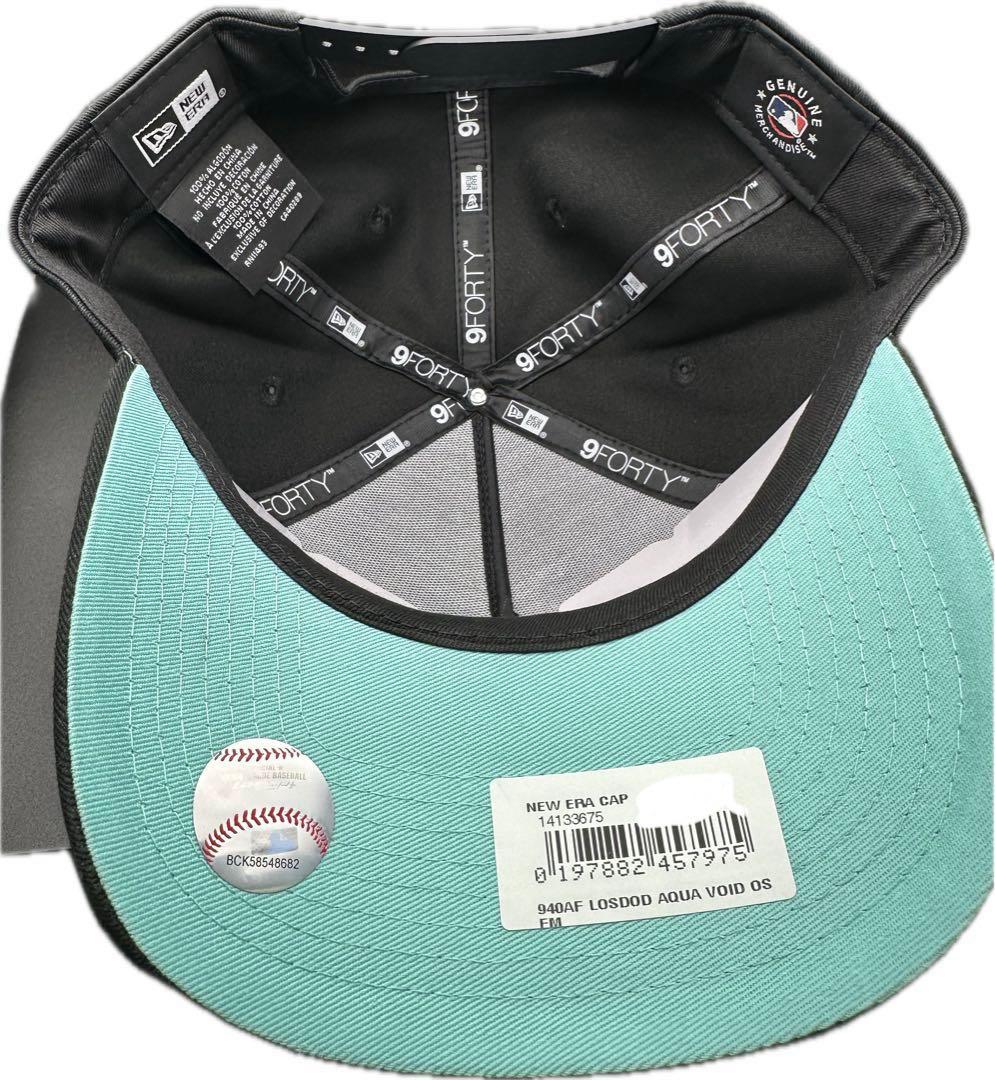 ティファニーブルー　キャップ　New Era LAドジャース　aqua void